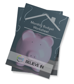 monthly budget worksheet cover image