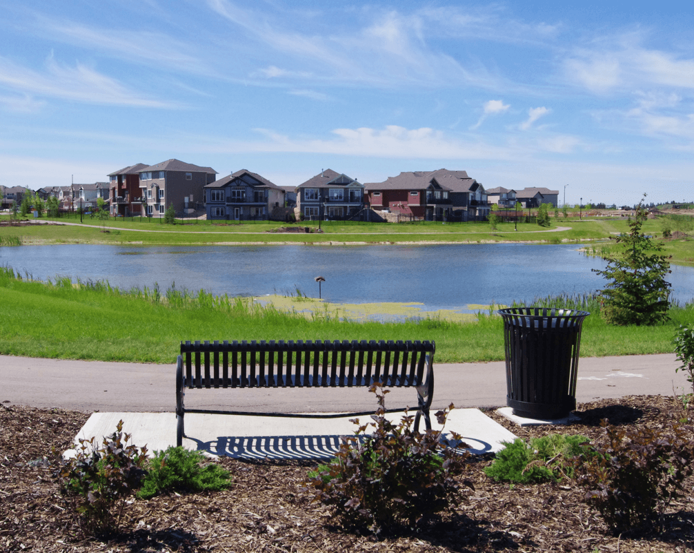 Build Your Home in a New Community or an Established One Pond Image